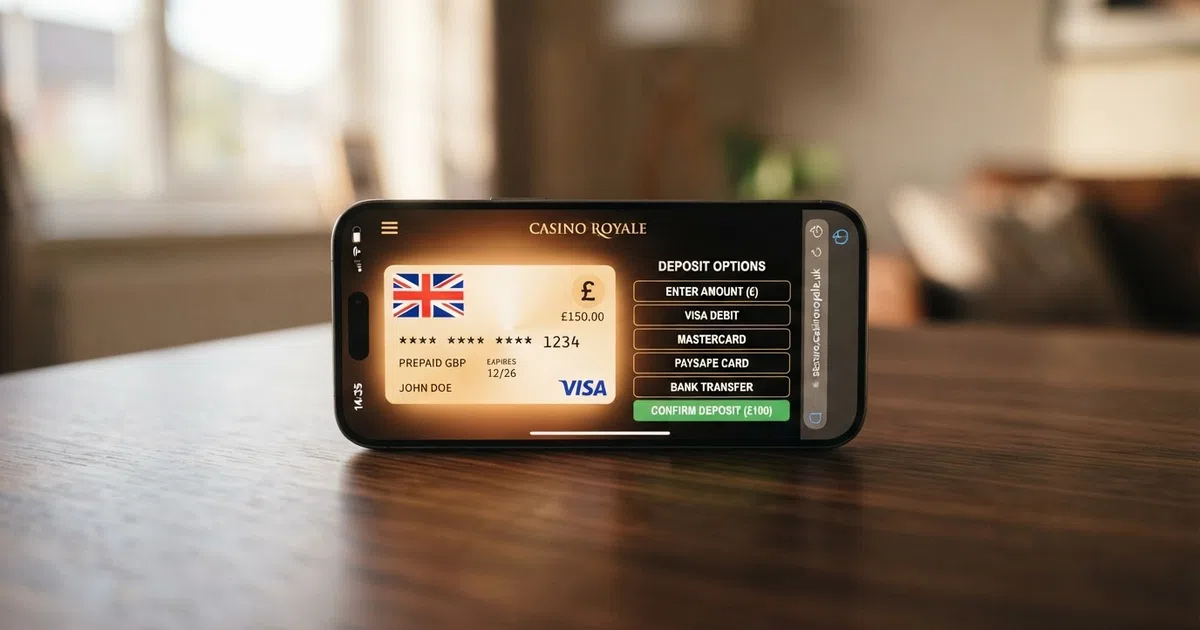 A smartphone wallet screen showing an AstroPay virtual card beside a casino cashier's deposit options