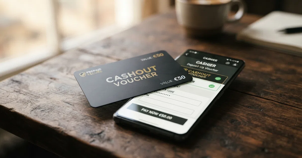 A UK-issued Visa debit card resting on a smartphone screen showing an online casino cashier page with the Visa logo selected as the deposit method