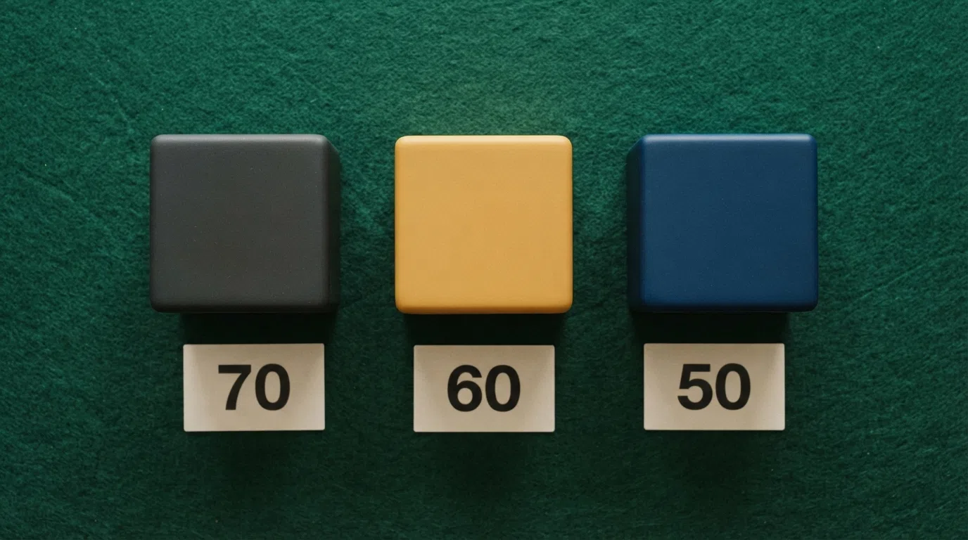 Three UK casino logos shown side by side with their no-deposit free spin counts displayed beneath each — 70, 60 and 50 spins