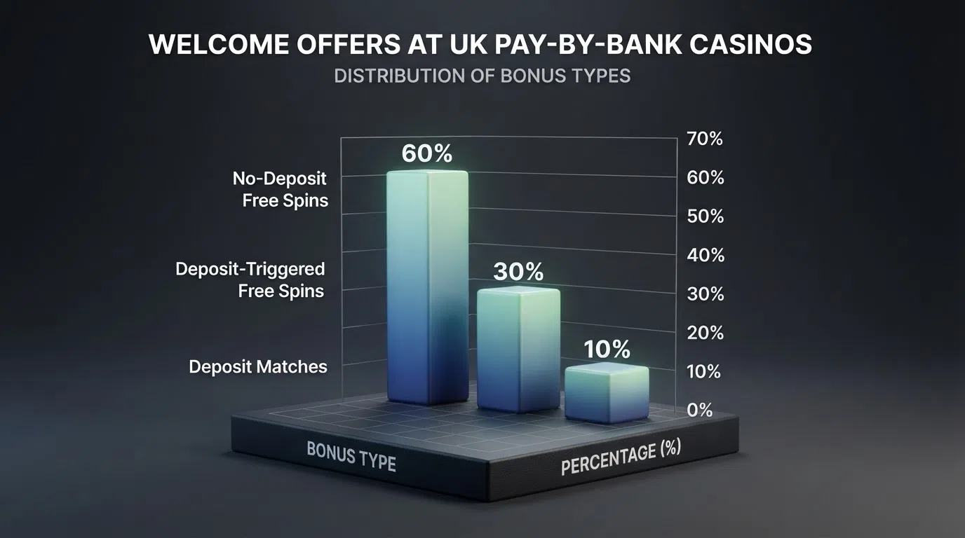 A side-by-side comparison grid showing UK casino welcome offers with free-spin counts, wagering requirements and deposit methods laid out in a clean table format